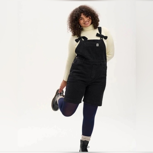 Lucy & Yak Dungaree Shorts - Picture 1 of 6